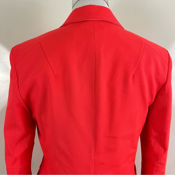 Rag & Bone Lexington Virgin Wool Tailtor-Fit Blazer Neon Orange US4 $550 - Picture 13 of 16